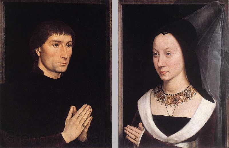 MEMLING, Hans Tommaso Portinari and his Wife wh